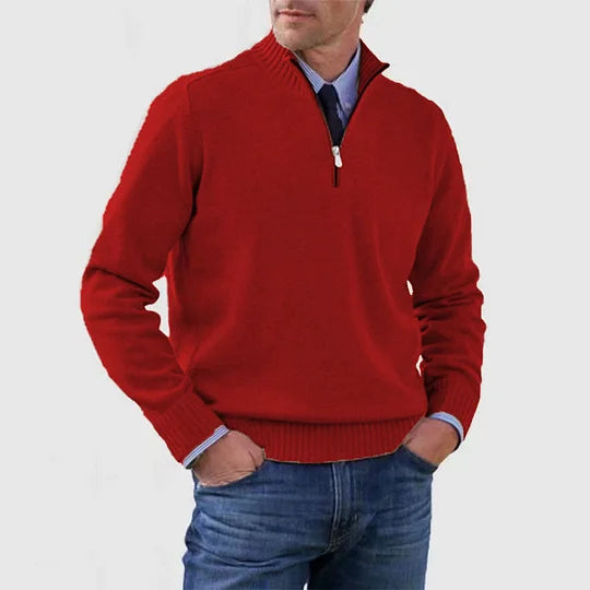 James™ | Elegant Men's Quarter-Zip Pullover
