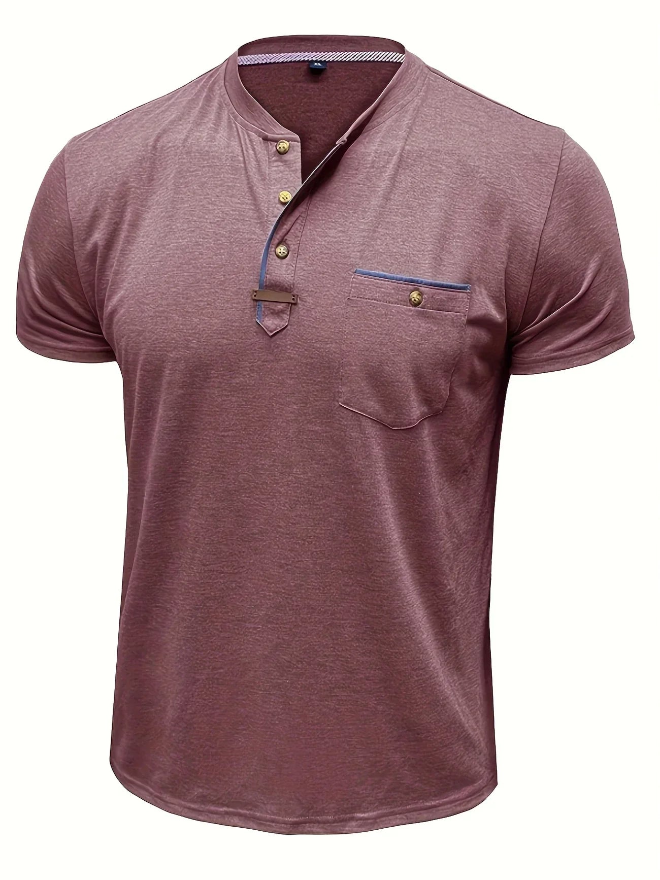 James™ | Elegant Round Neck T-shirt with Pocket