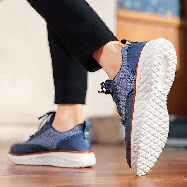 Oxford Ridge Faux Leather Sneakers