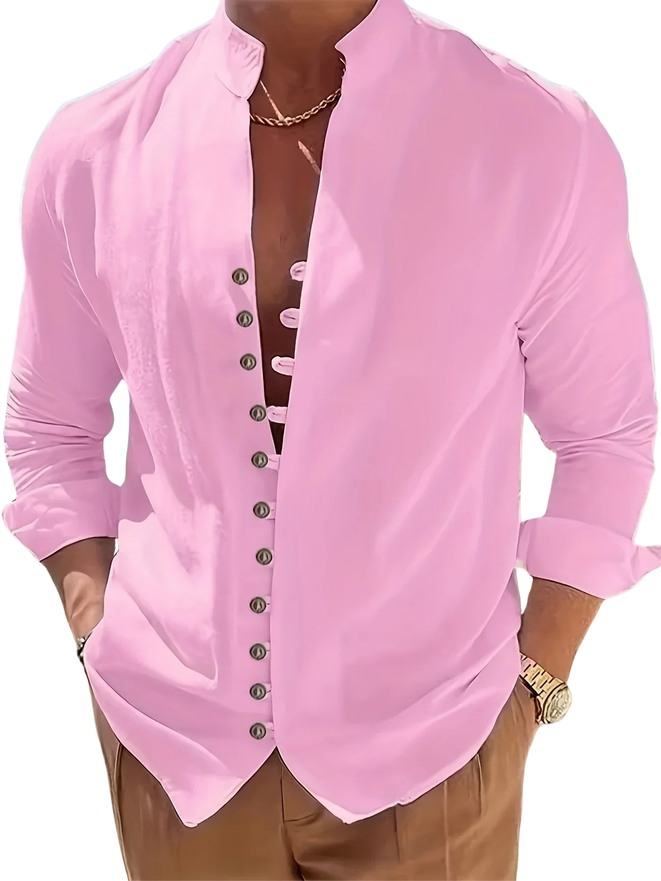 James™ | Lightweight Cotton Long Sleeve Shirt