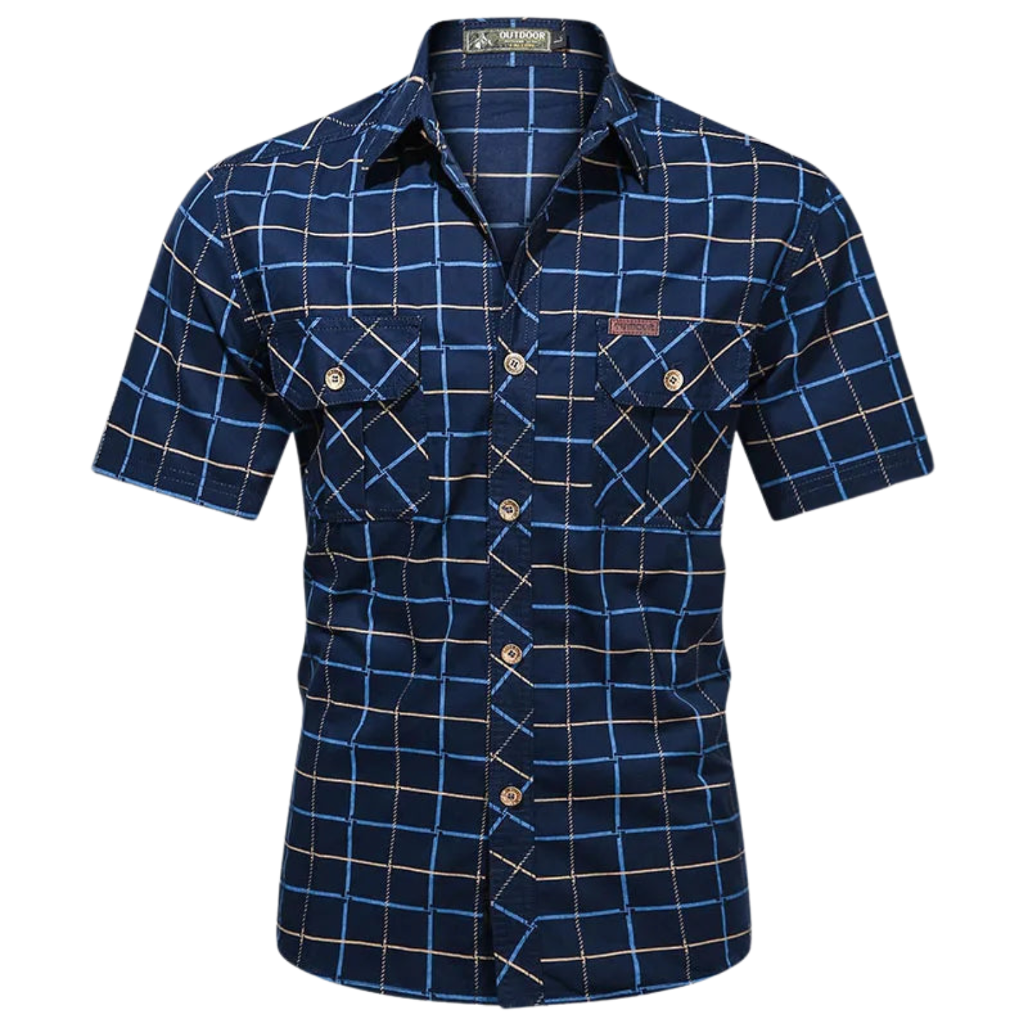 James™ | Elegant Short-Sleeve Checkered Shirt