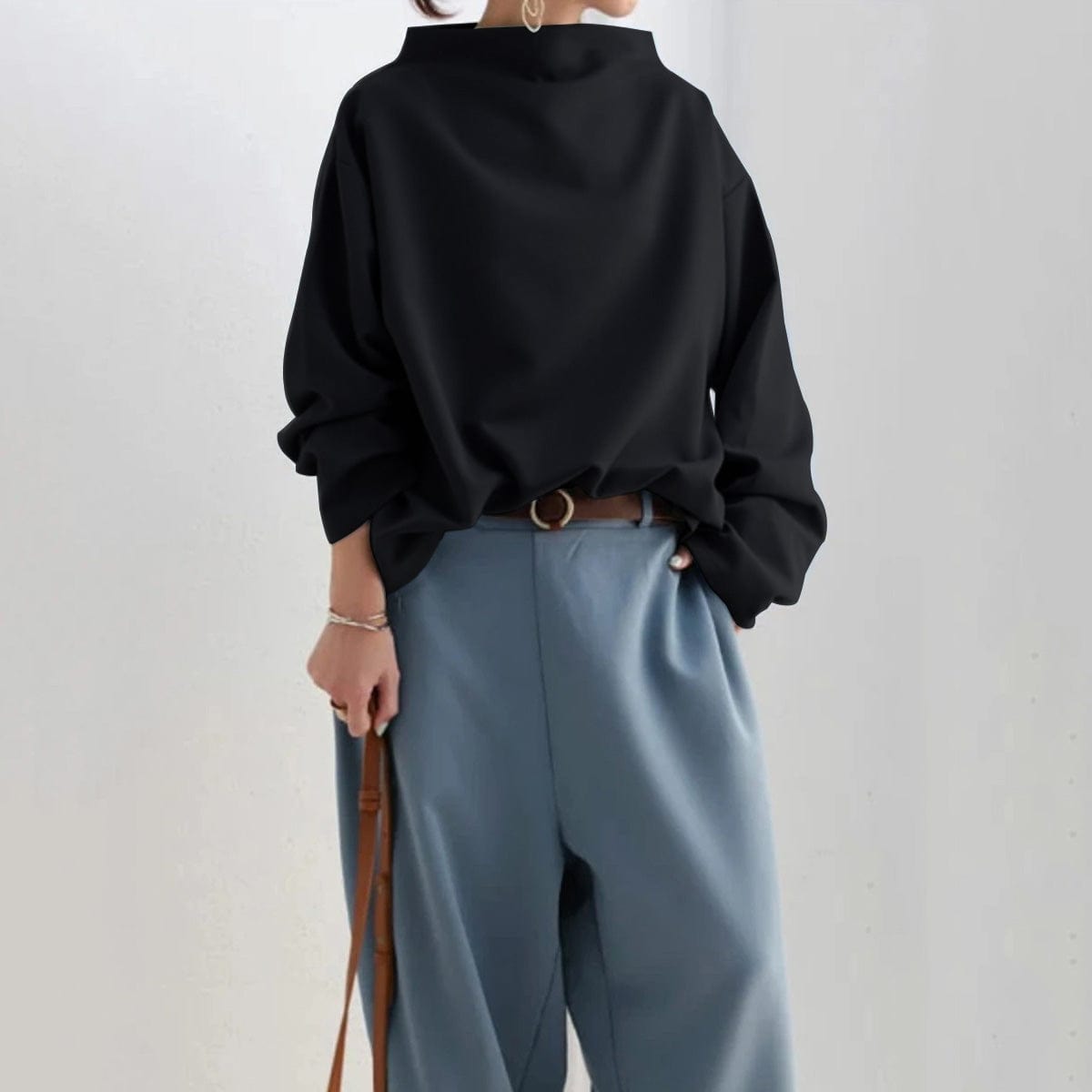 Joanne | High-Neck Soft Knit Top