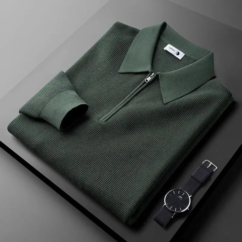 James™ | Oakridge Knit Zip Polo
