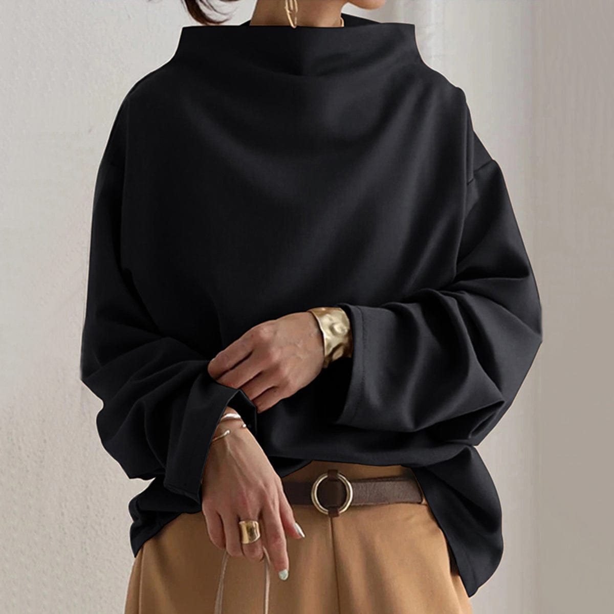 Joanne | High-Neck Soft Knit Top