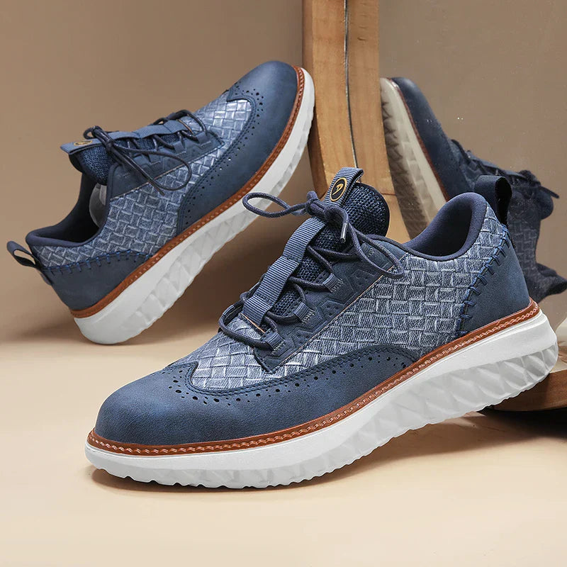 Oxford Ridge Faux Leather Sneakers