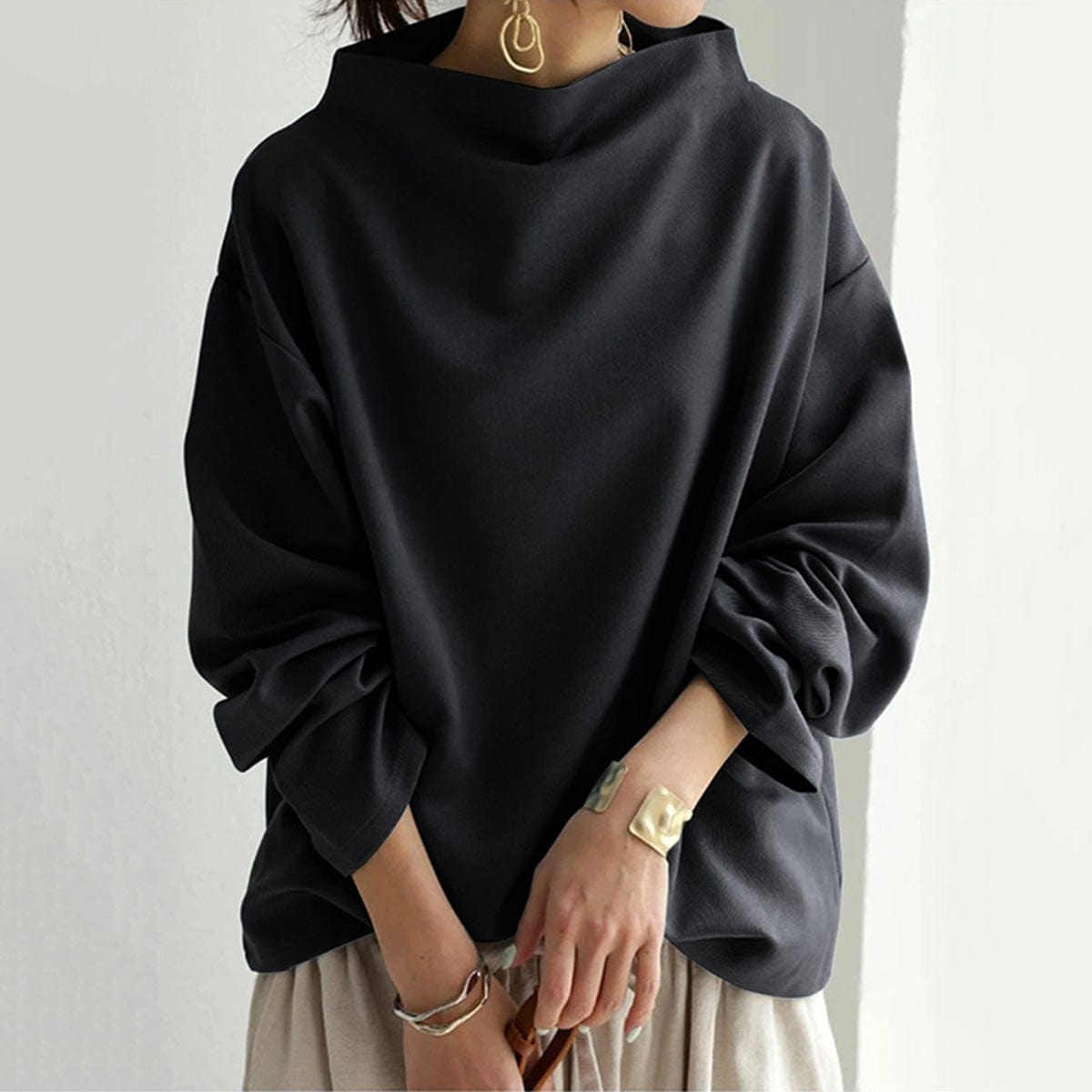 Joanne | High-Neck Soft Knit Top