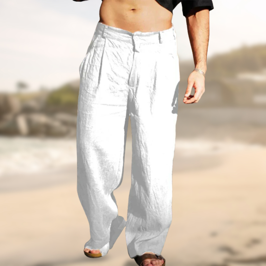 James™ | Wide Leg Linen Pants