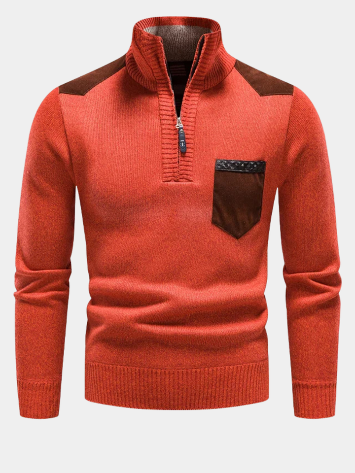 James™ |Men's Fleece Pullover With Zip