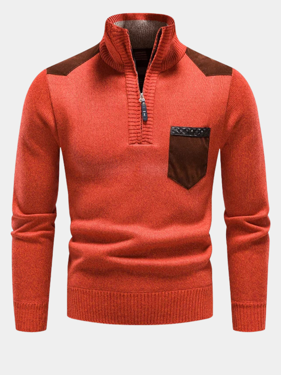 James™ |Men's Fleece Pullover With Zip