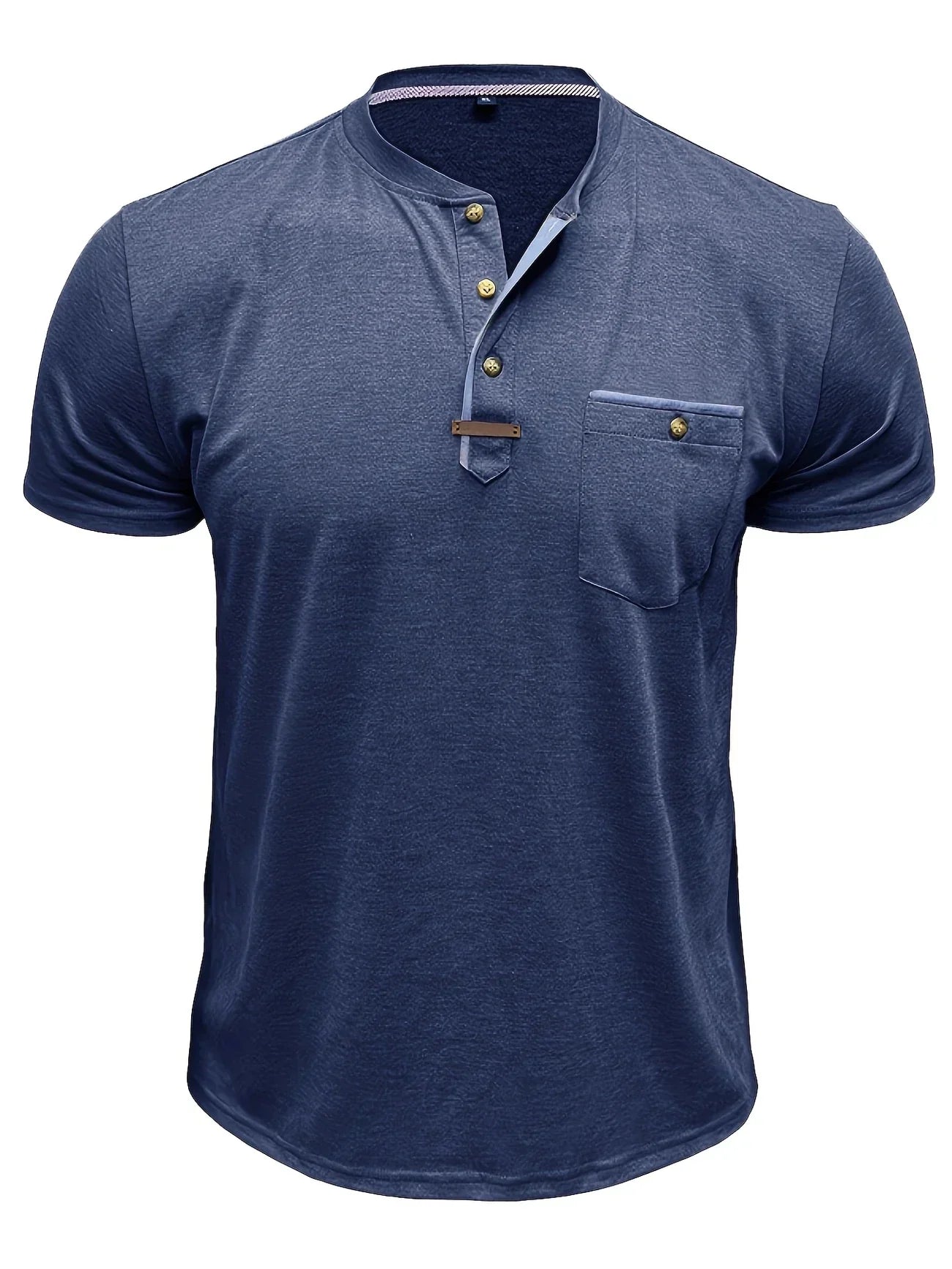 James™ | Elegant Round Neck T-shirt with Pocket