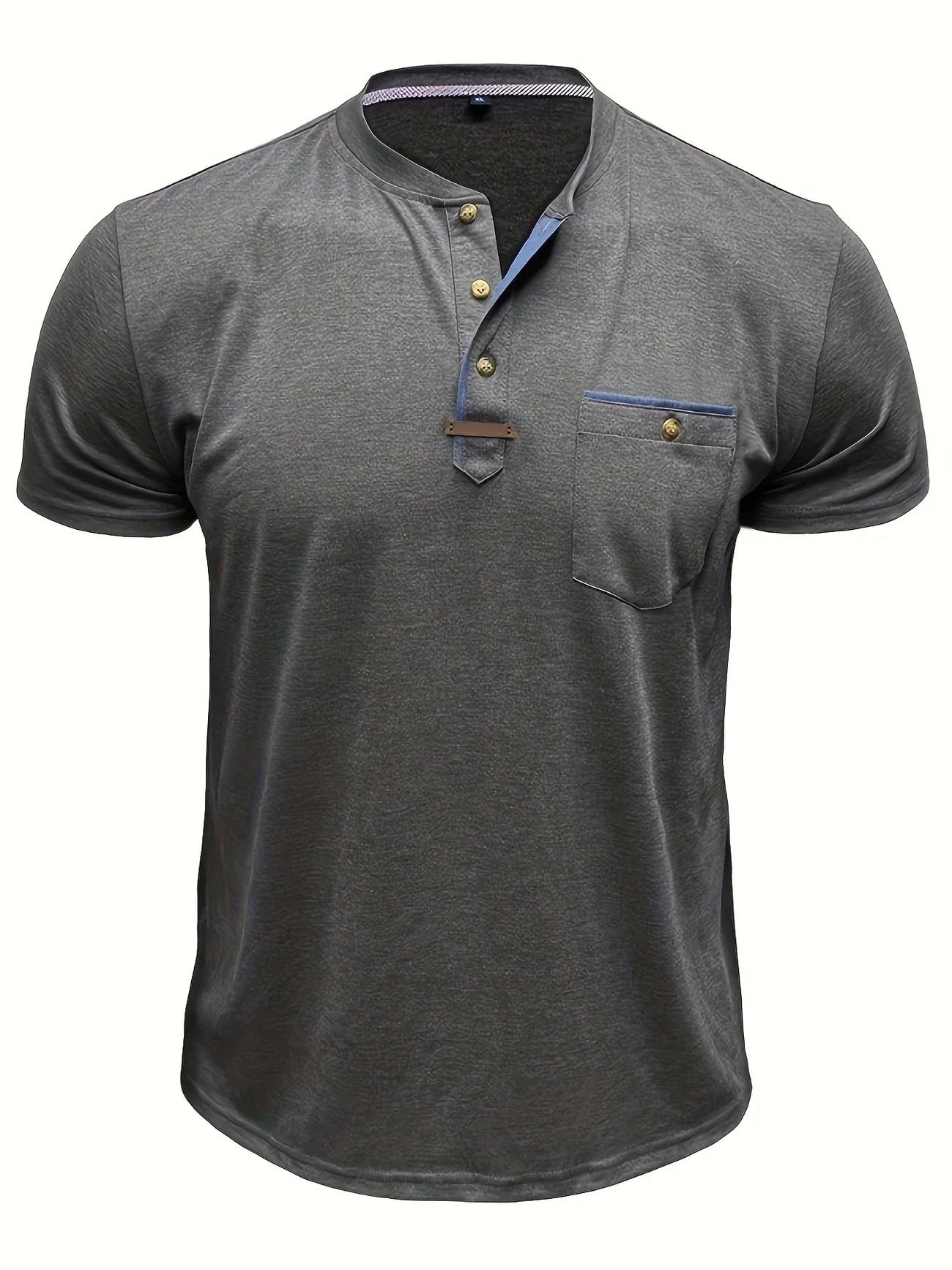 James™ | Elegant Round Neck T-shirt with Pocket