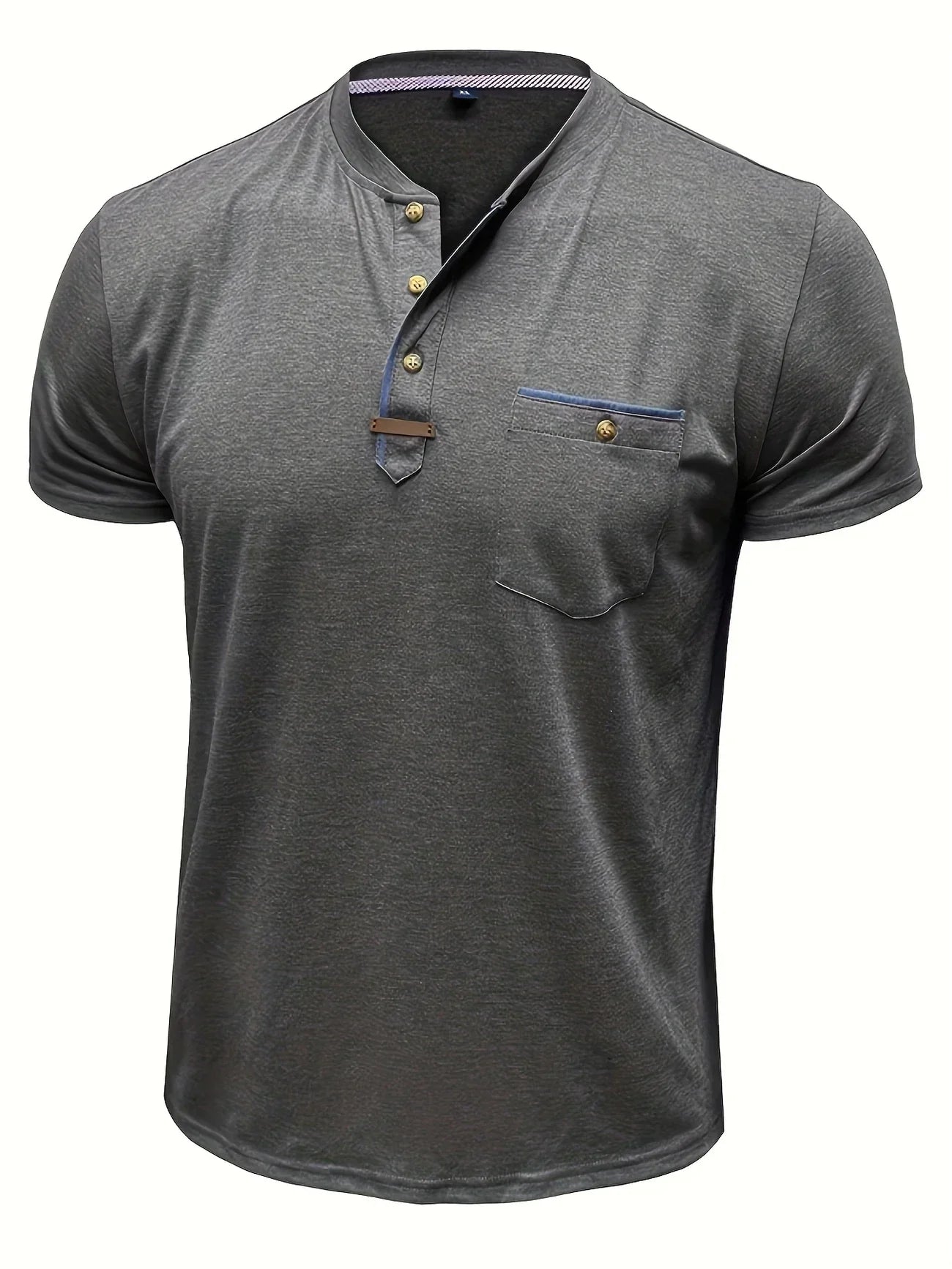 James™ | Elegant Round Neck T-shirt with Pocket