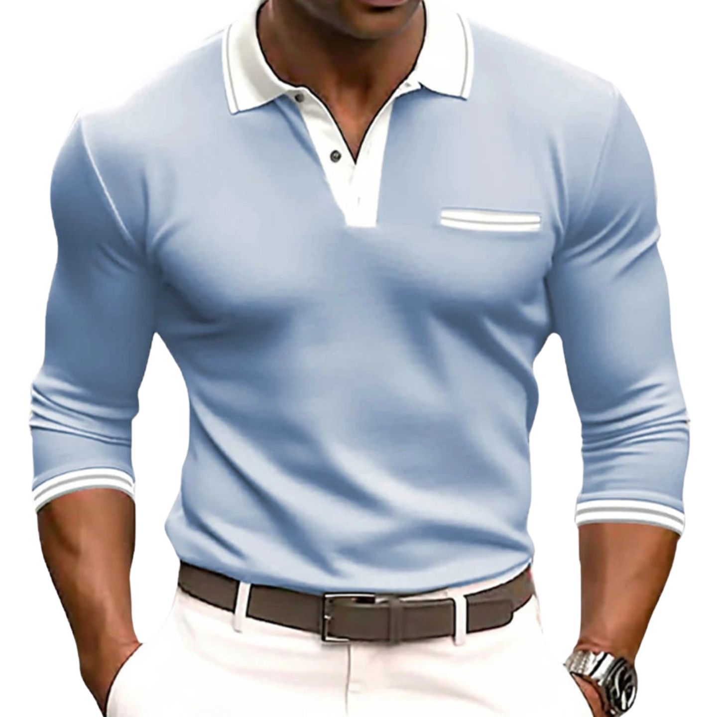 James™ | Shirt with Elegant Contrast Details