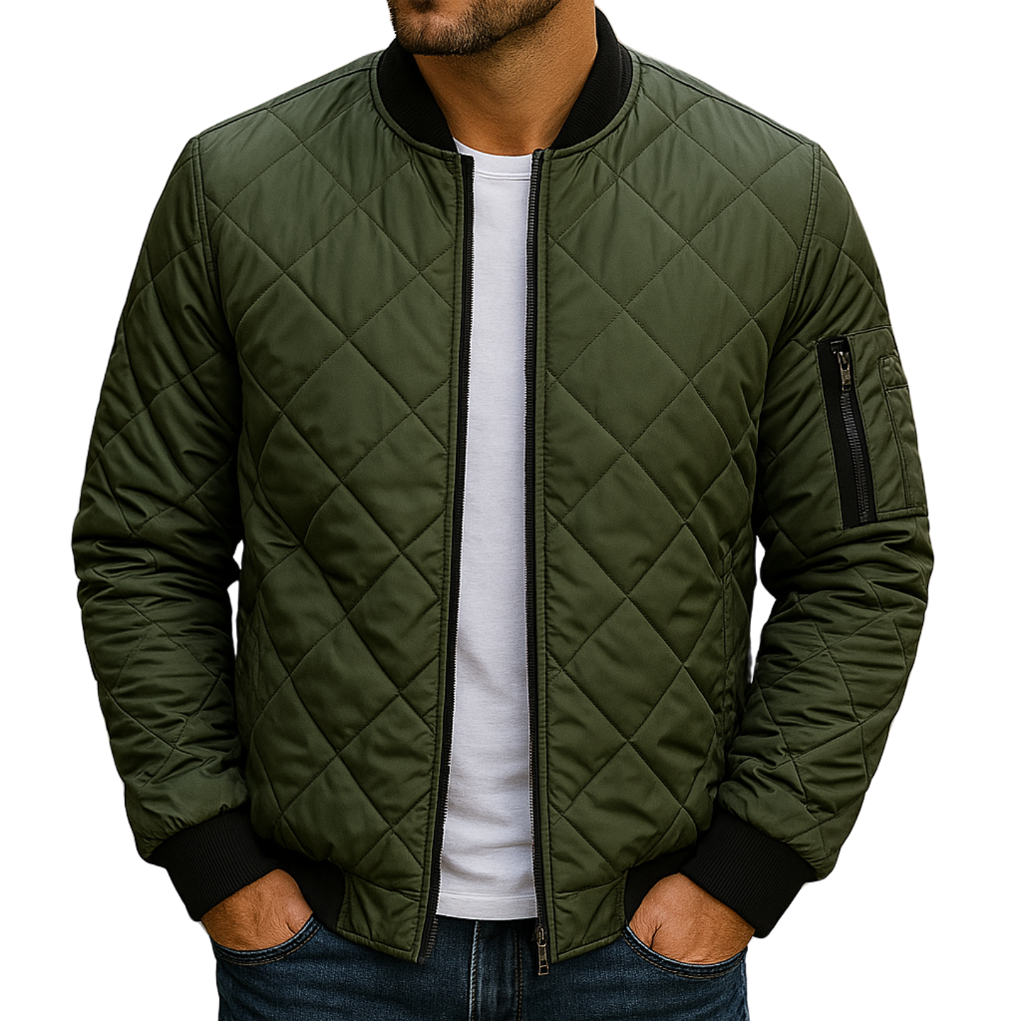 James™ | Cotton Diamond Pattern Jacket
