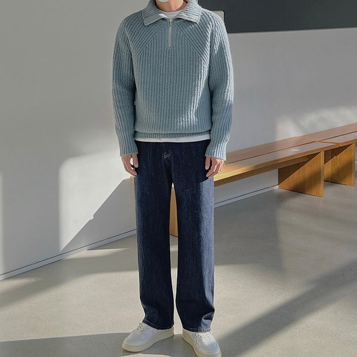 James™ | Quarter-Zip Azure Pullover