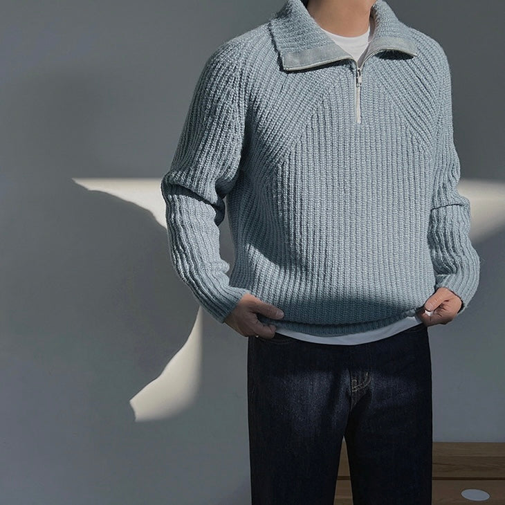James™ | Quarter-Zip Azure Pullover