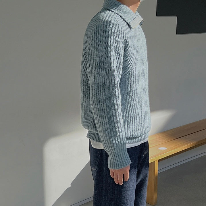 James™ | Quarter-Zip Azure Pullover