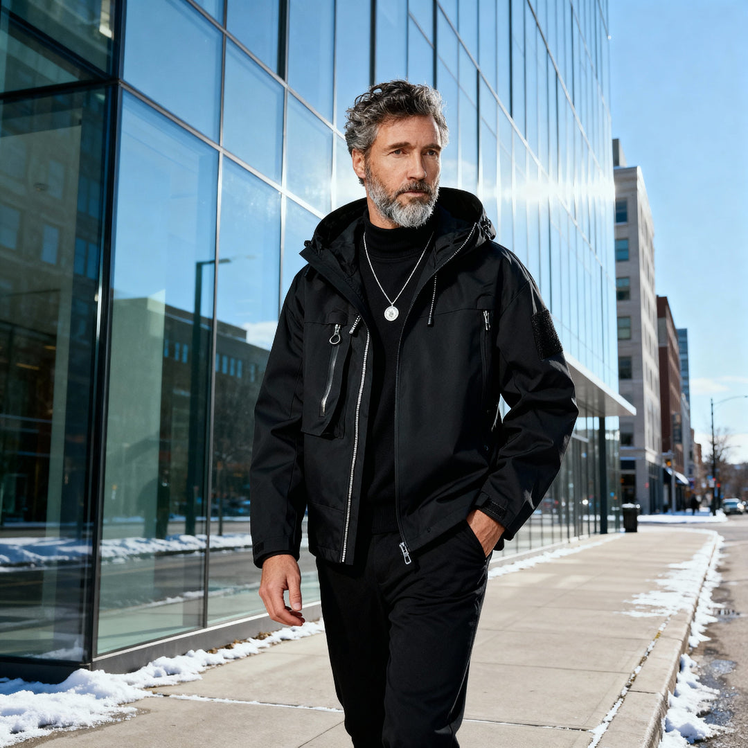 Aiden | Waterproof Hooded Structured Winter Jacket