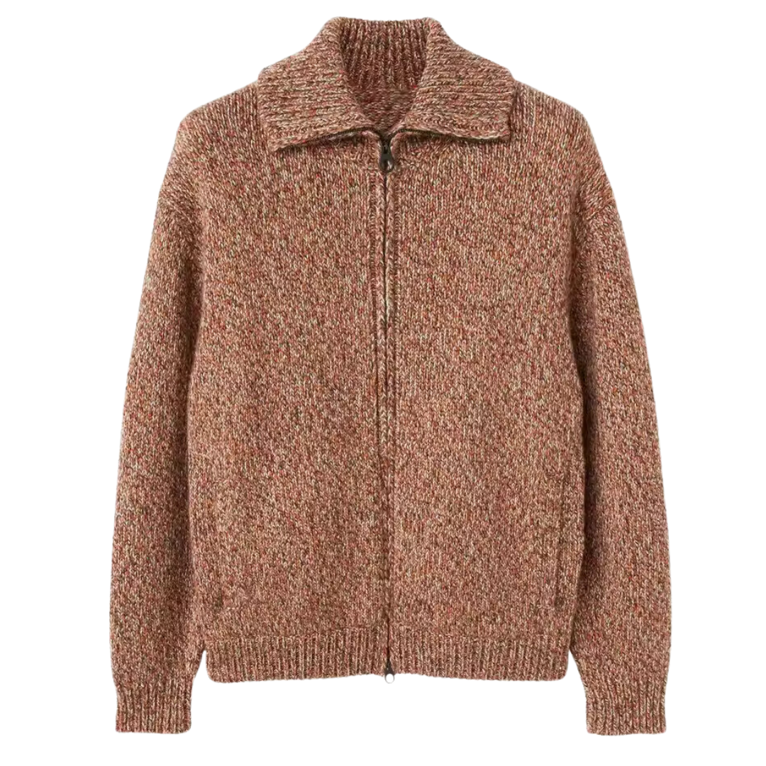 James™ | Alpaca wool zip bomber