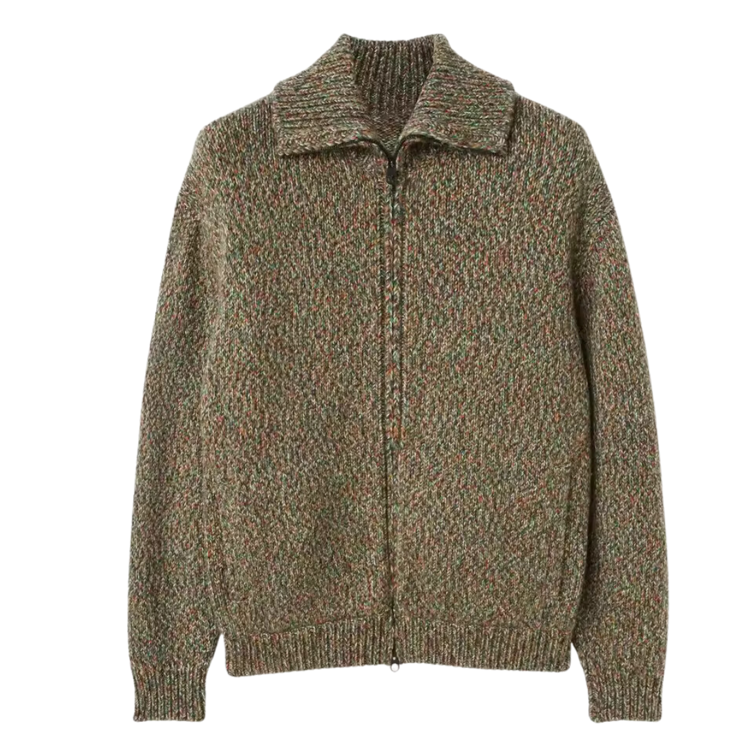 James™ | Alpaca wool zip bomber