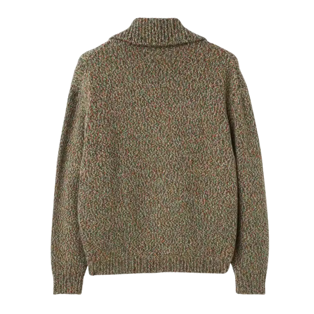 James™ | Alpaca wool zip bomber